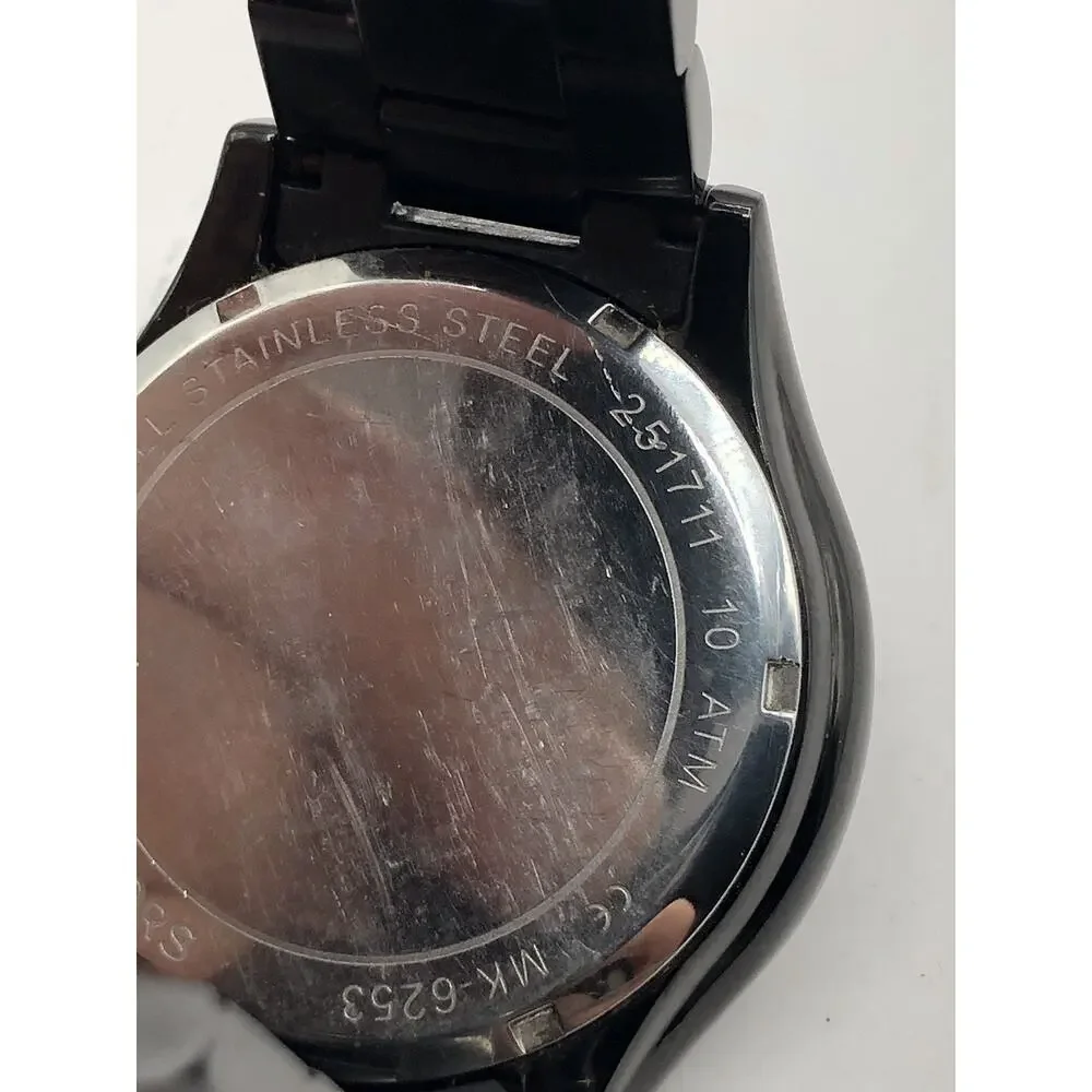 Michael Kors MK6253 Men's Stainless-Steel Coronagraph Watch 42mm New Battery